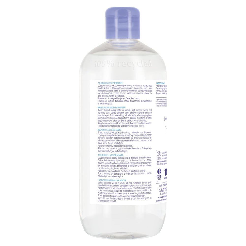 JONZAC CosmeBio EcoCert certification on label supports natural origin and ethical skincare