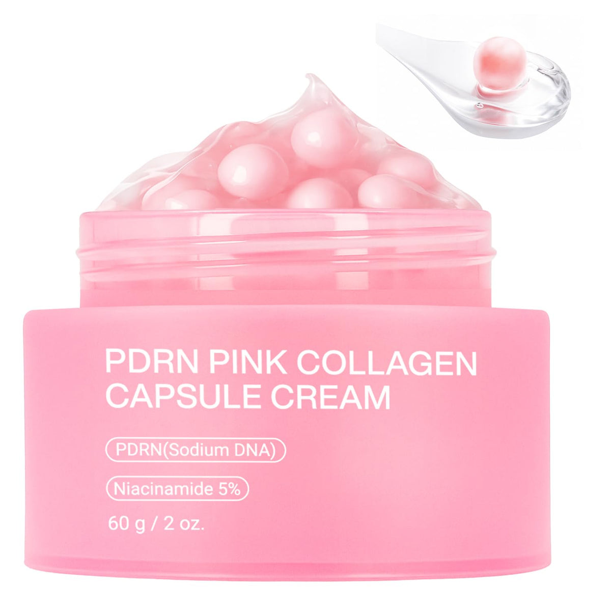 Jorceray PDRN Pink Capsule closeup shows customizable hydration across skin types