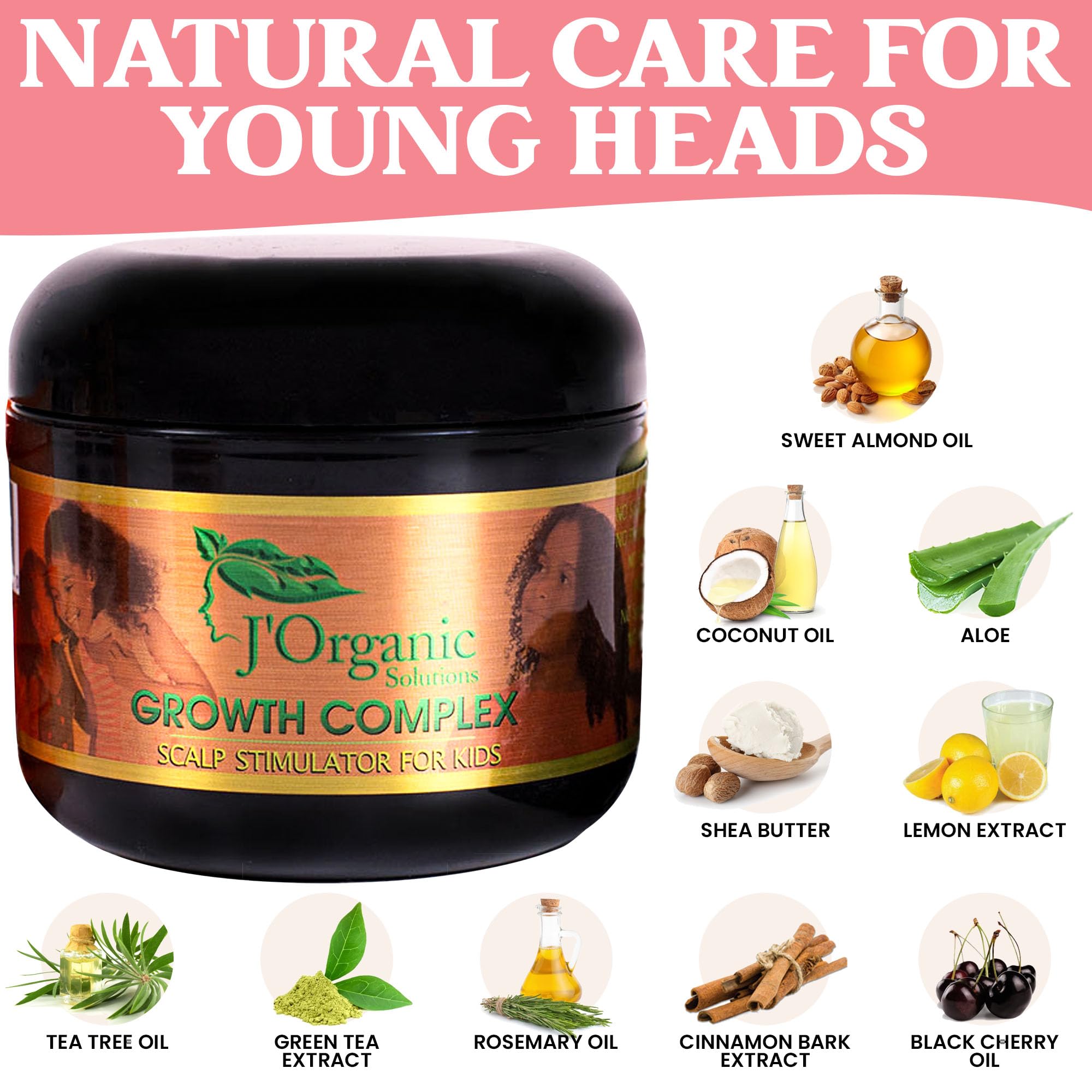 J'Organic Solutions hair-growth stimulator swatch on hair