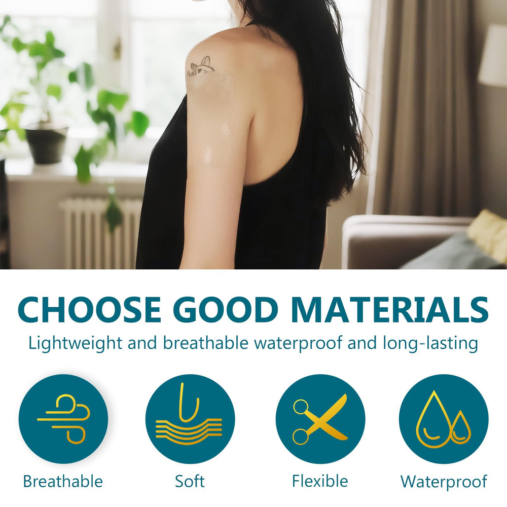 Josera Tattoo Cover Up Patch on skin during swimming demonstrates waterproof performance.