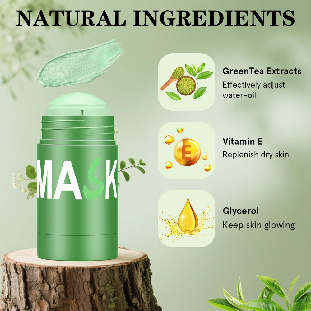 Josmon Green Tea Deep Cleanse Mask Stick packaging highlights twin-pack convenience.