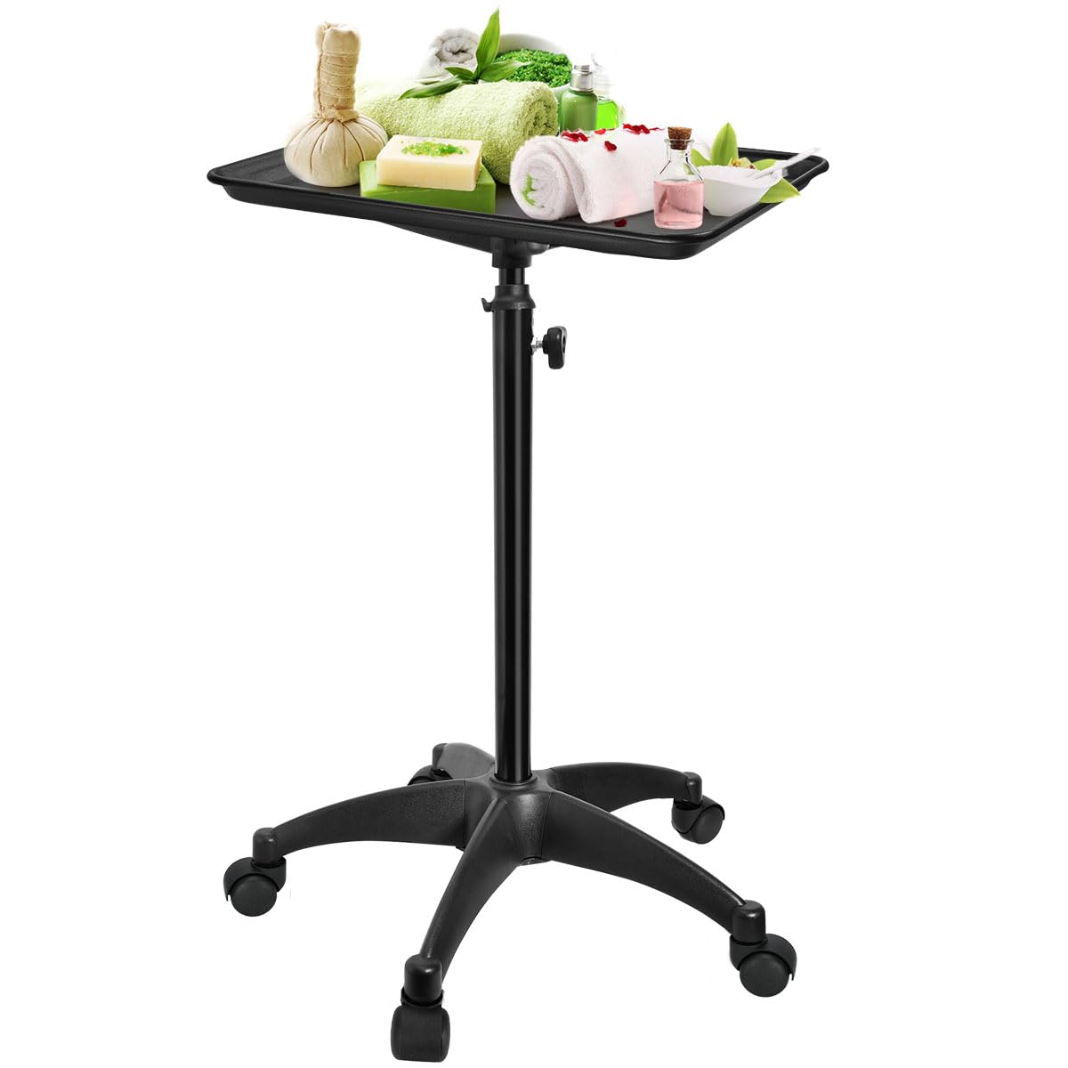 JOSTZHXIN salon trolley storage helps keep studios organized.