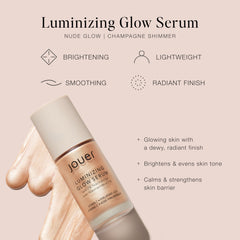 Jouer Glow Drops applied to high points for natural radiance