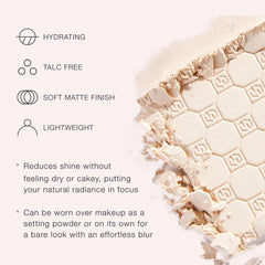Jouer Soft Focus Hydrate & Setting Powder blur pores on skin for a refined look