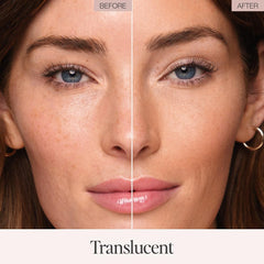 Jouer Soft Focus Hydrate Setting Powder compact open for easy touch-ups.