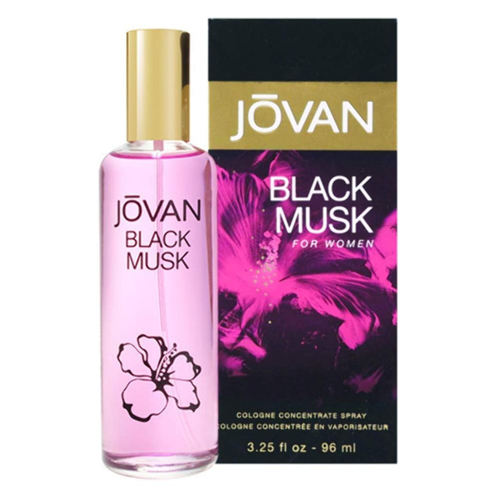 Jovan Black Must collection image depicts versatile fragrance for day-to-night use