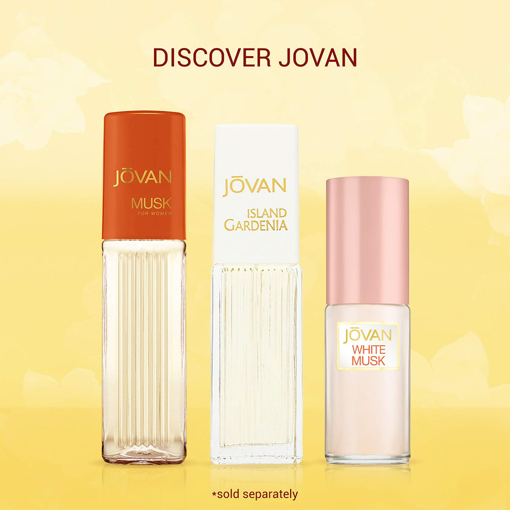 Jovan Island Gardenia travel-size bottle fits in a purse
