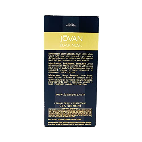 Jovan logo and bottle label emphasize genuine designer origin for trust and quality