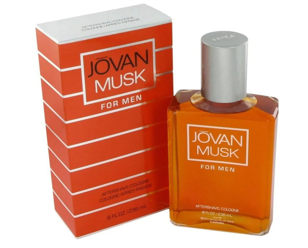Jovan Musk aftershave bottle—long-lasting fragrance for everyday confidence and smooth grooming