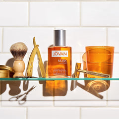 Gift-ready packaging for Jovan Musk for Men signals luxury