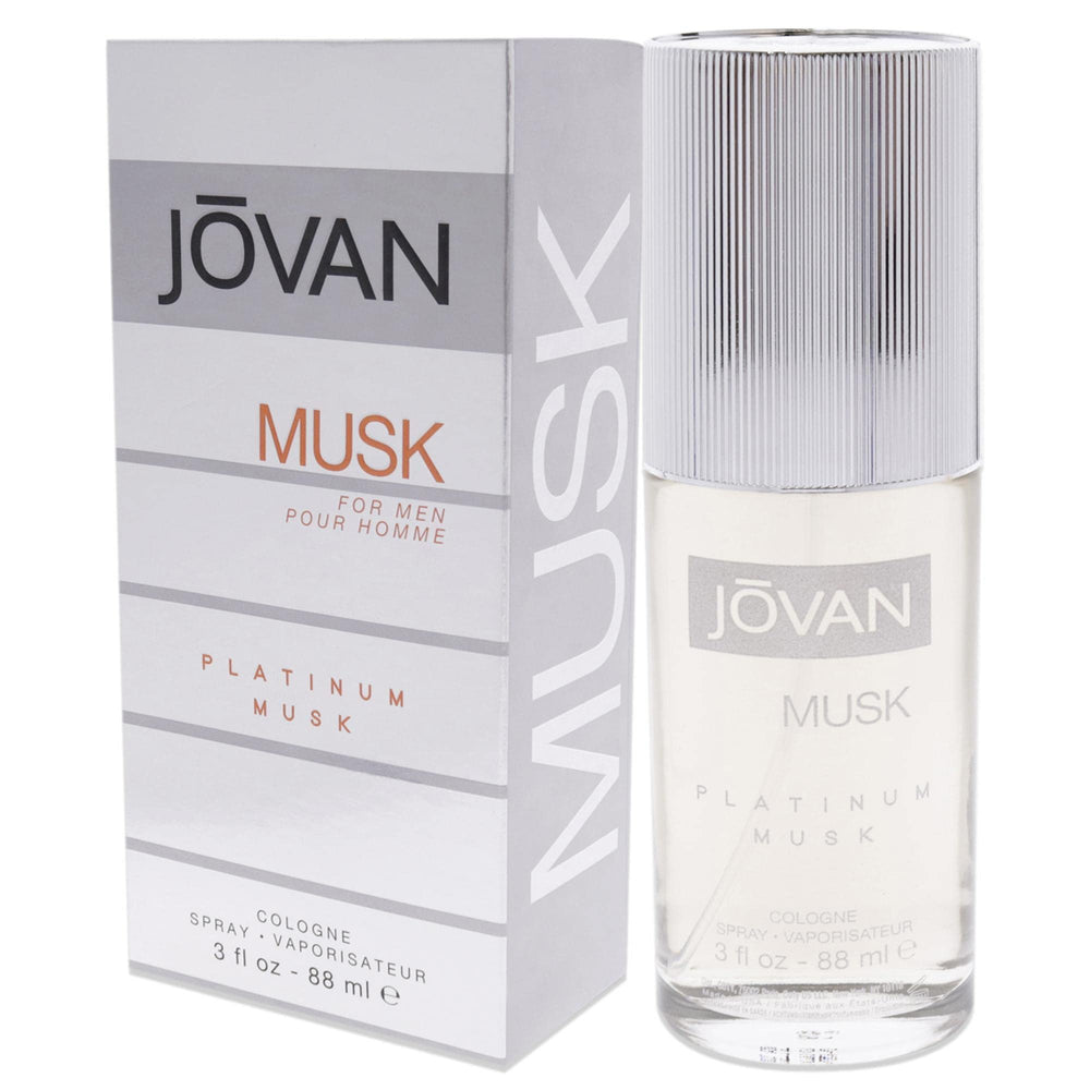 Jovan Platinum Musk EDC spray on-skin scene for daily routines.