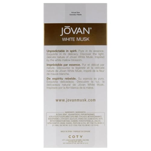 Jovan White Musk product image emphasizes timeless feminine fragrance heritage