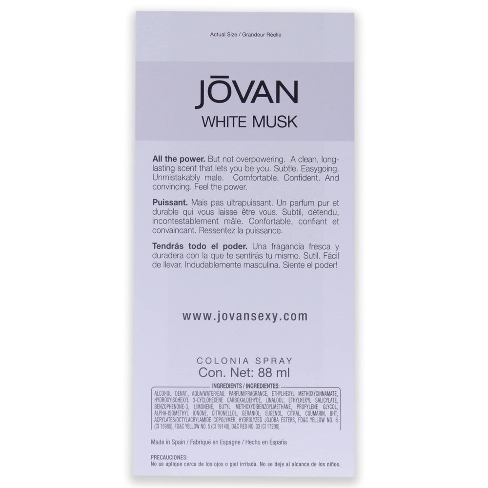 Jovan White Musk Men on a dresser ready for daily wear and subtle scent.