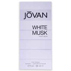 Jovan White Musk Men spray application moment for quick, easy re-application.
