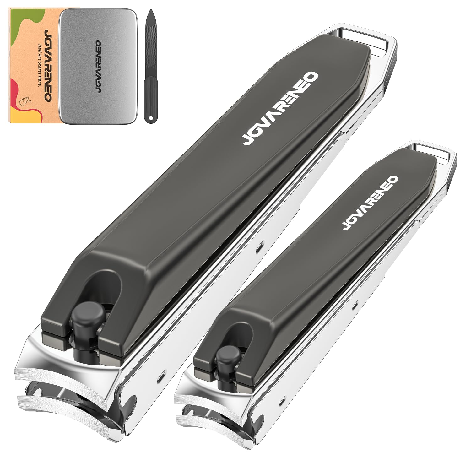 Jovareneo nail clipper set large toenail clipper for precise trimming on thick nails