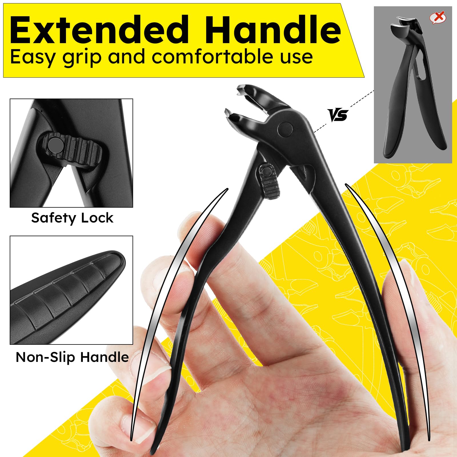 Jovareneo nail clipper designed for thick nails with strong performance.