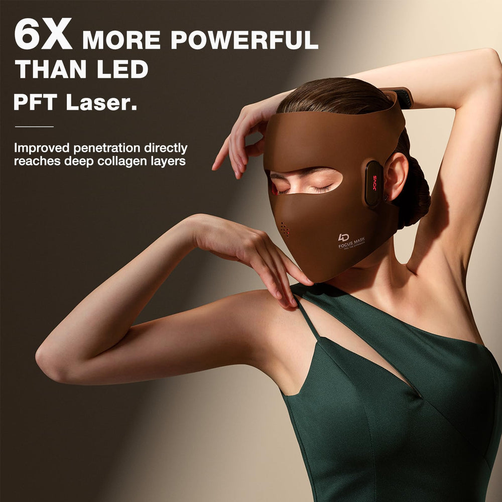 JOVS 4D Laser Mask side profile showing curved fit to facial contours