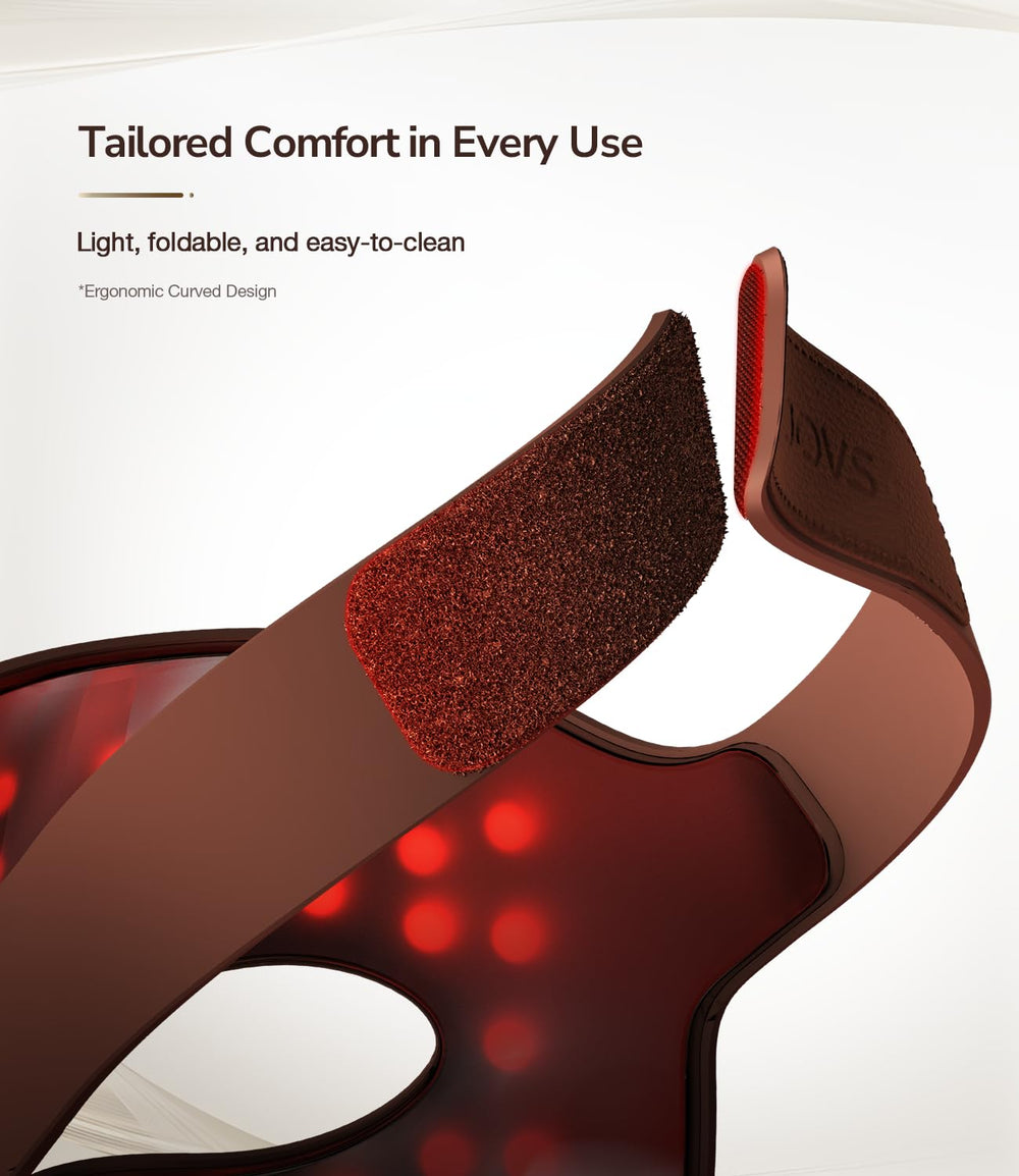 JOVS 4D Laser Therapy Mask wear during relaxation for convenient skincare