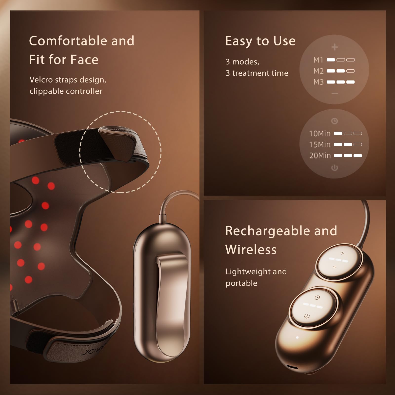 JOVS 4D nano silicone soft-fit ensures comfortable wear on skin