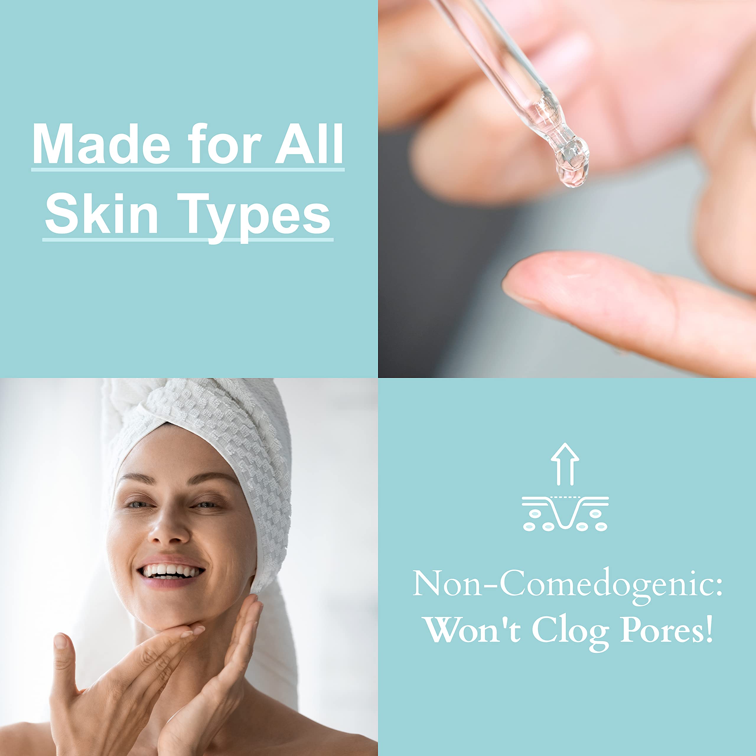 JOYAL BEAUTY Hyaluronic Serum packaging box highlighting purity and vegan formula.