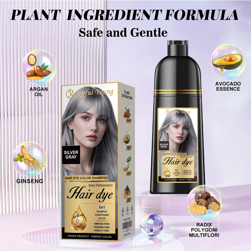 Joyful Young 3-in-1 hair coloring process for effortless at-home color care.
