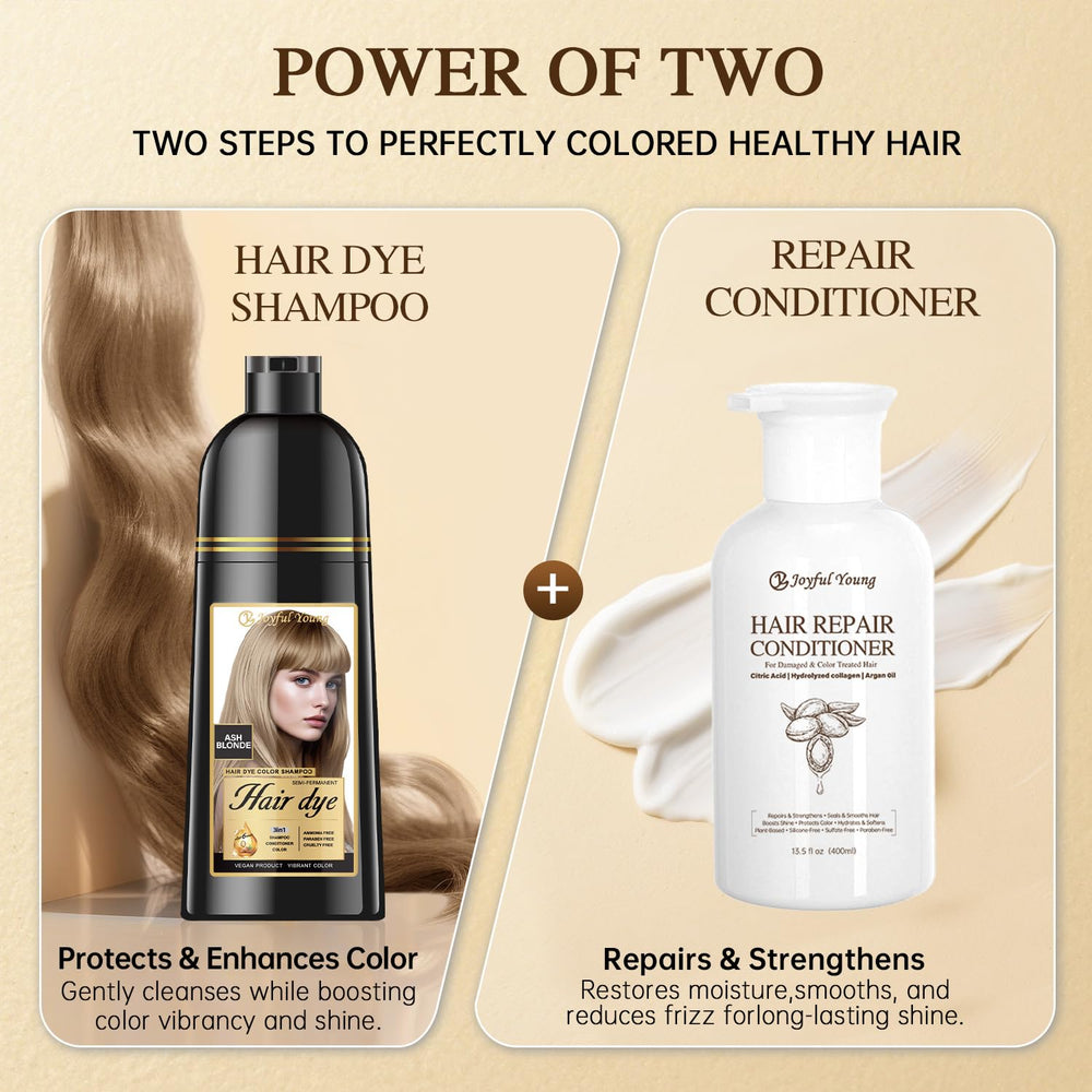 Joyful Young ash-blonde shampoo beard application shows versatile use for men.
