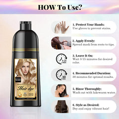 Joyful Young Natural Blonde box demonstrates versatility for women's hair and men's beard color at home.