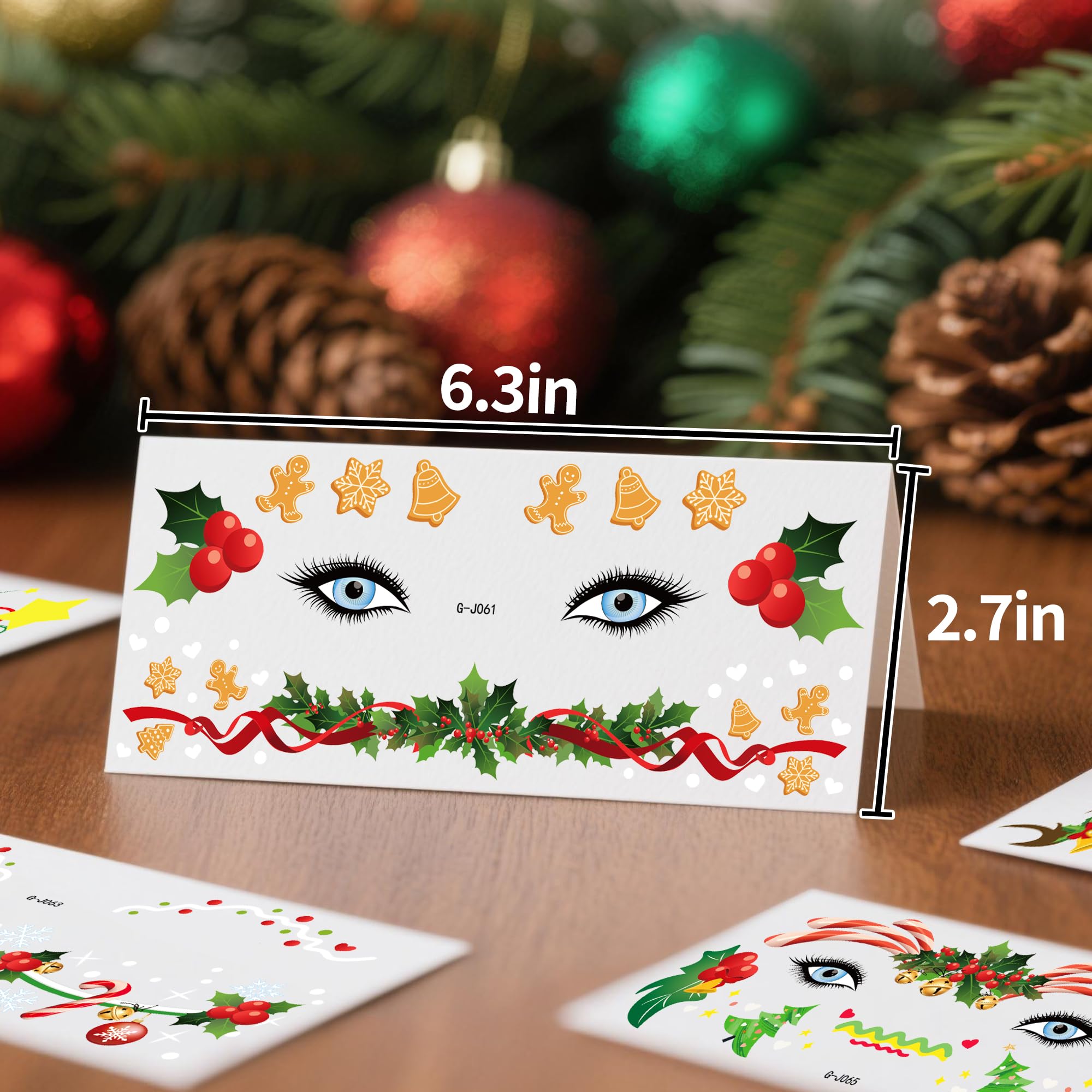 JoyfulGlam Christmas tattoos Christmas tree add cheerful flair to outfits