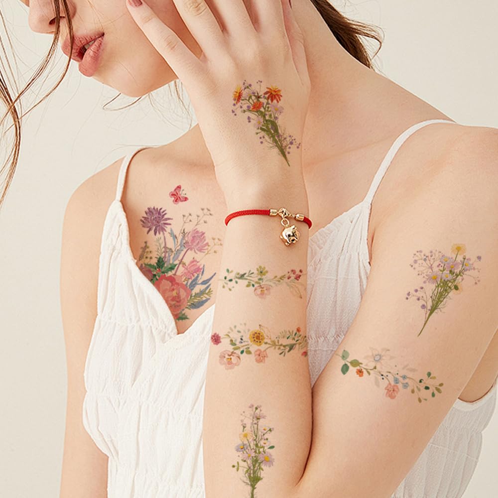 JoyfulGlam flower tattoos small tattoos—tiny designs for subtle highlights