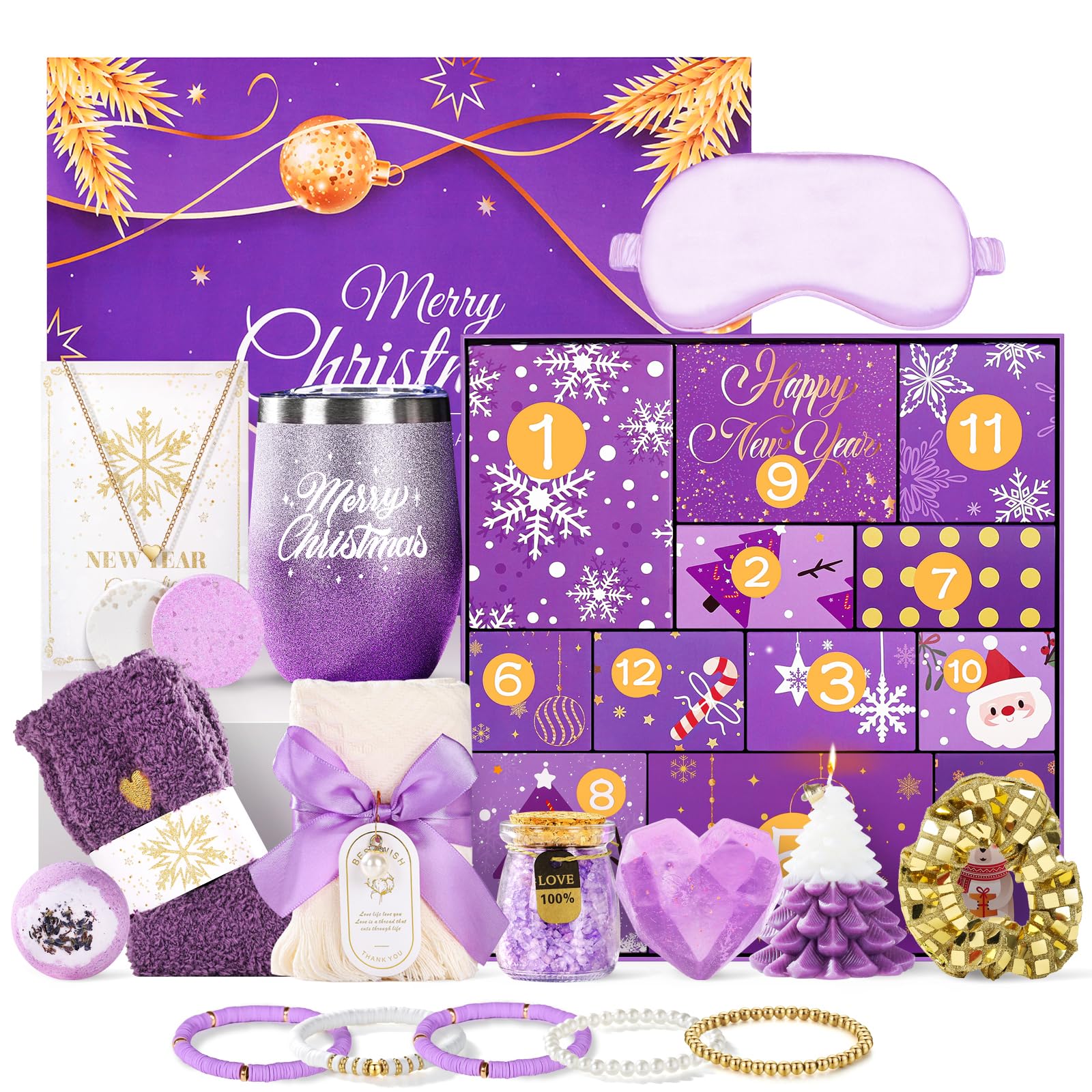 Joyliss Advent Calendar box front showing premium gift presentation for her holiday gift