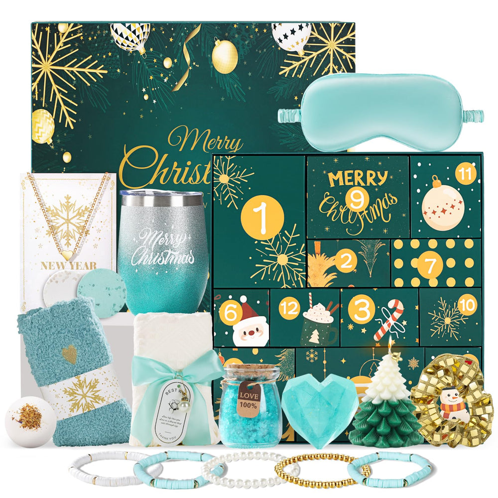 Joyliss Advent Calendar gift box with premium packaging for her holiday self-care.