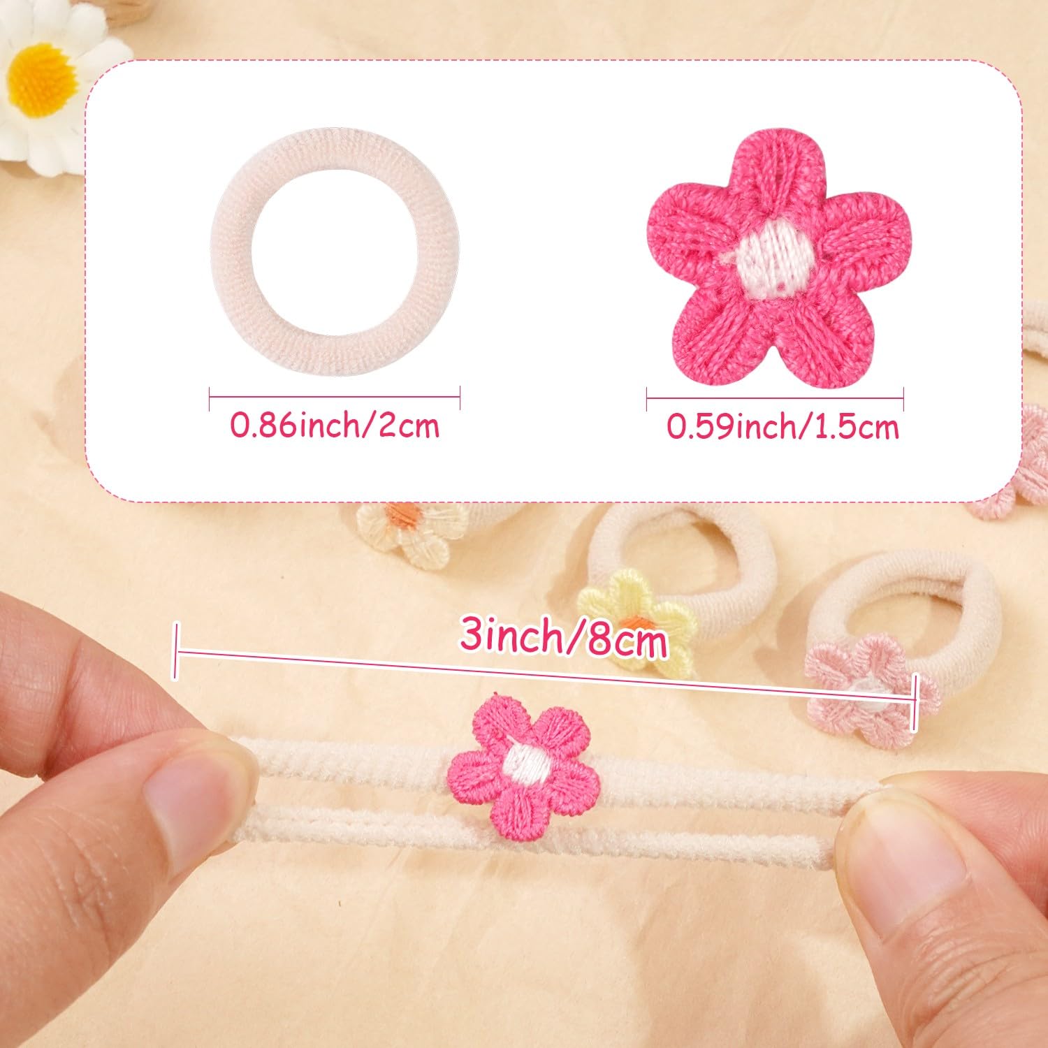 JOYOYO embroidered flower detail adds cute charm to daily outfits