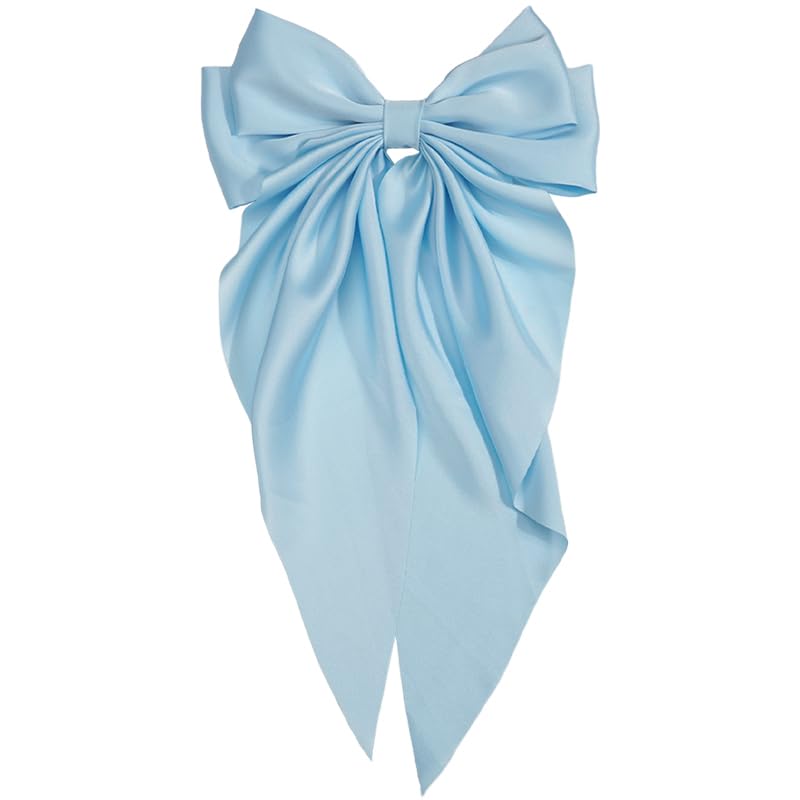 JOYOYO hair clip blue long bow gift-ready packaging emphasizes versatile present.