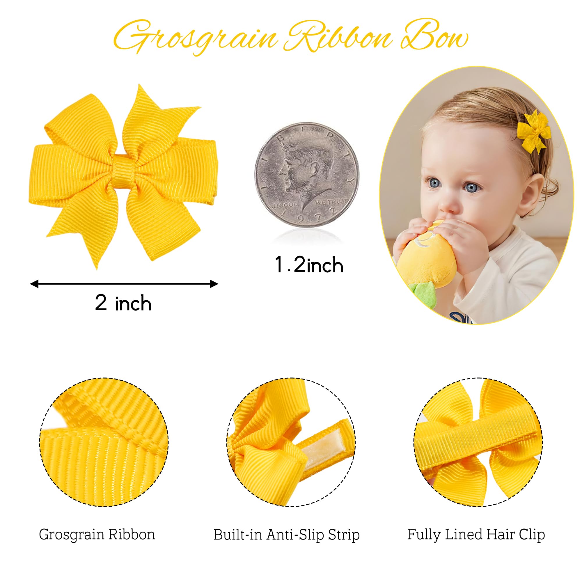 JOYOYO pinwheel bows in two pigtails for milestones.
