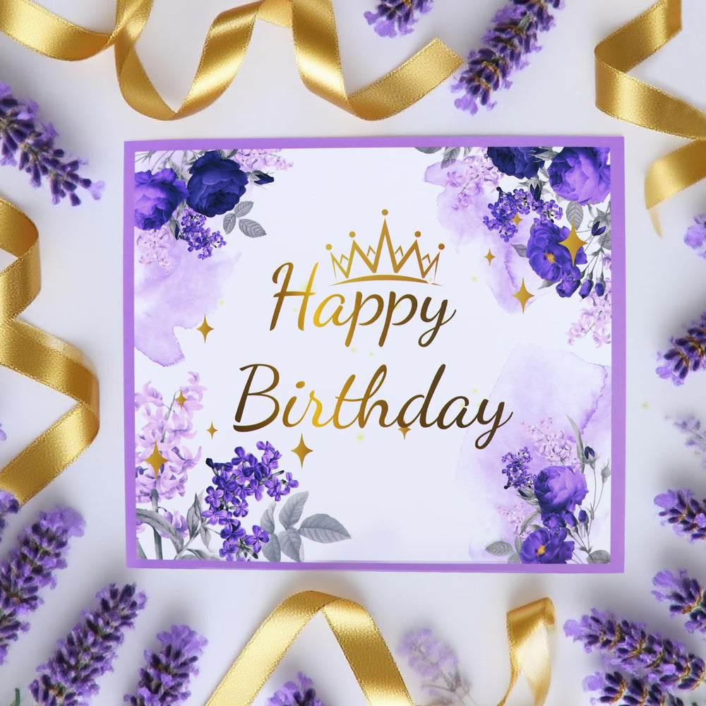 Joyvella 3D pop-up card for a personalized birthday message and charm.