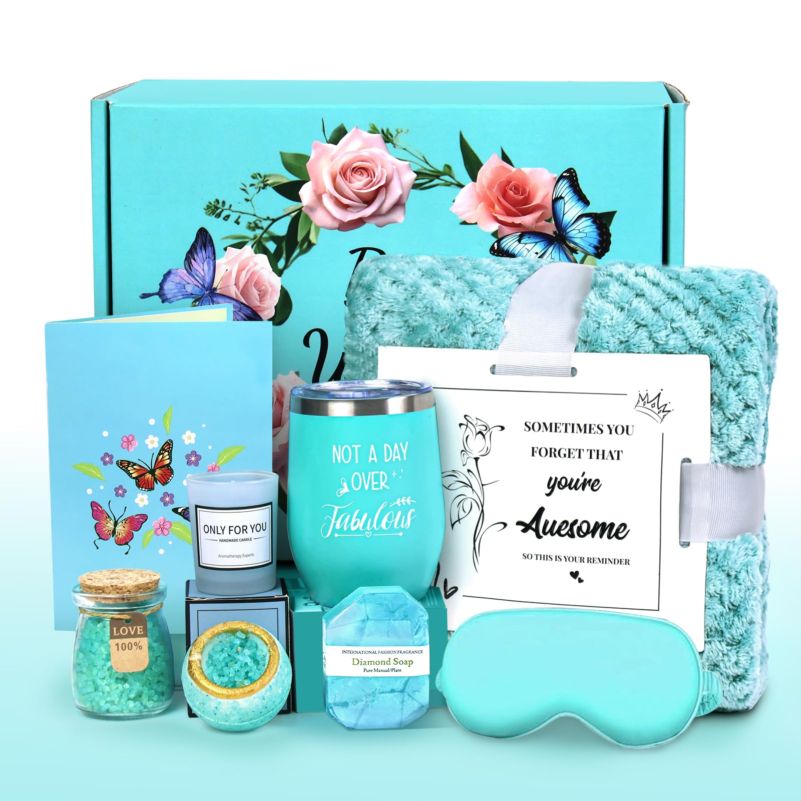 Joyvella luxury blue ocean gift set box ready for self-care gifting.