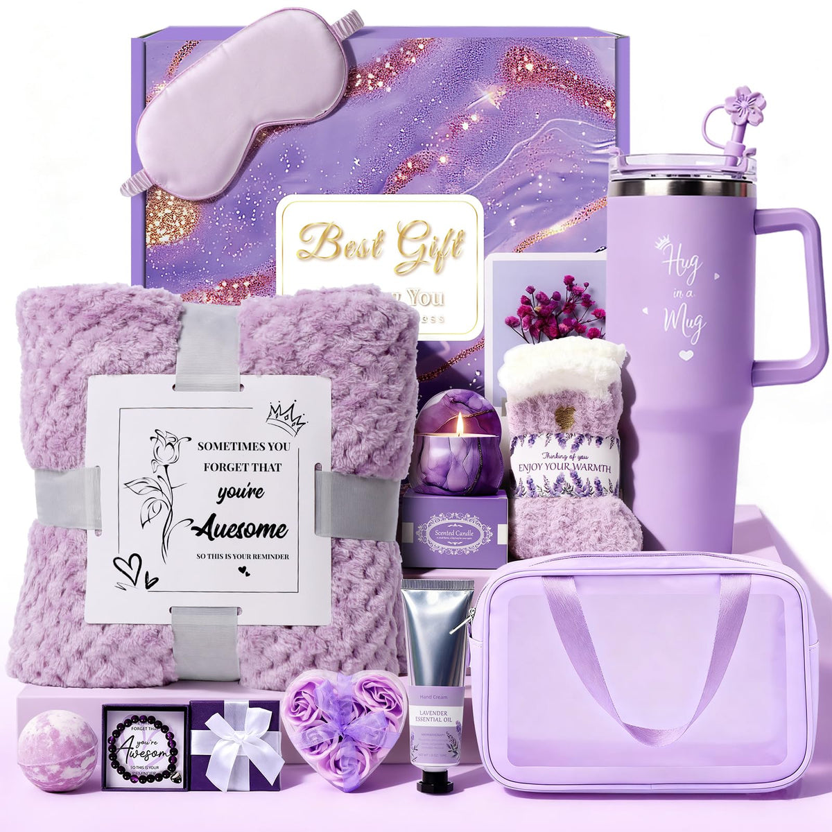 Joyvella lavender-collection-tumbler 40oz for daily hydration and calming rituals