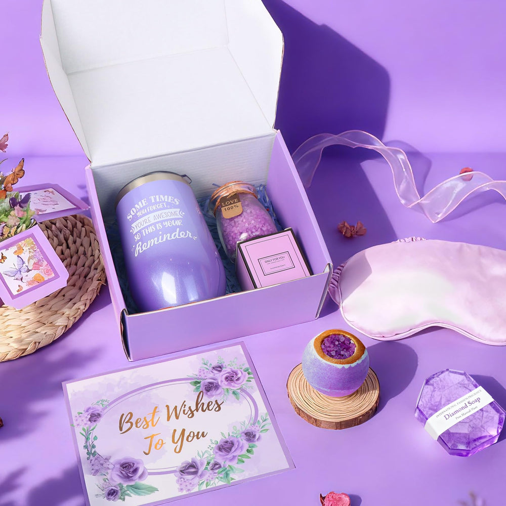 Joyvella lavender scented candle creates calm ambience for unwinding
