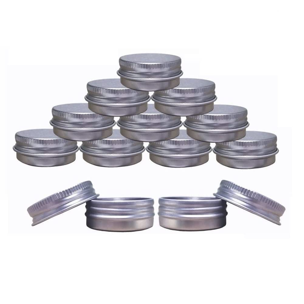 Joywee aluminum tin jar with screw cap for portable cosmetics storage