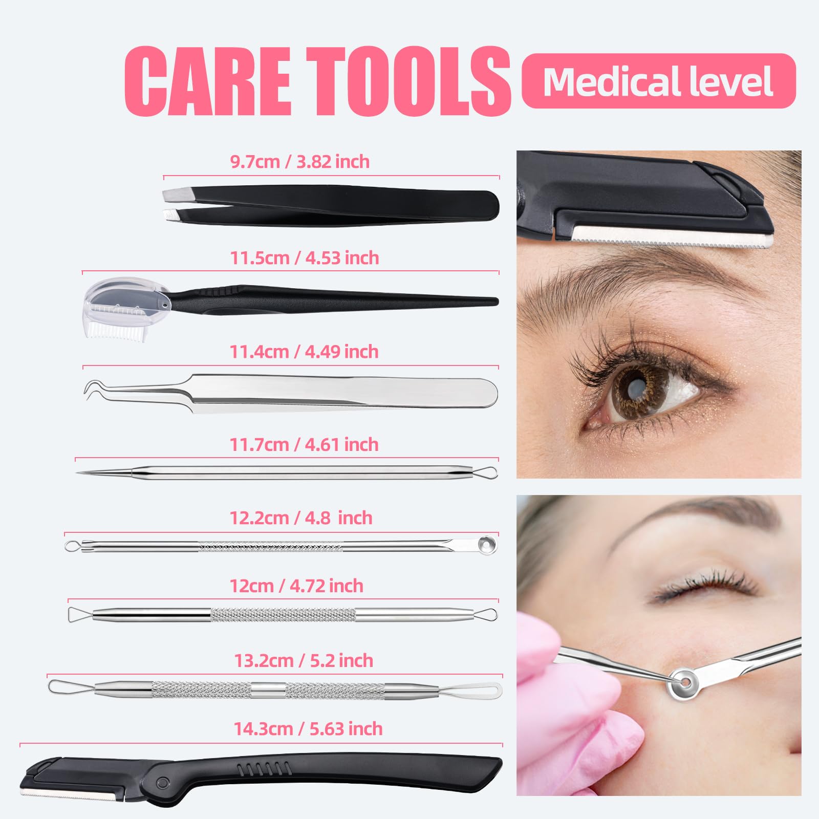 JPNK 5x magnifying mirror provides close-up visibility for precise makeup prep.