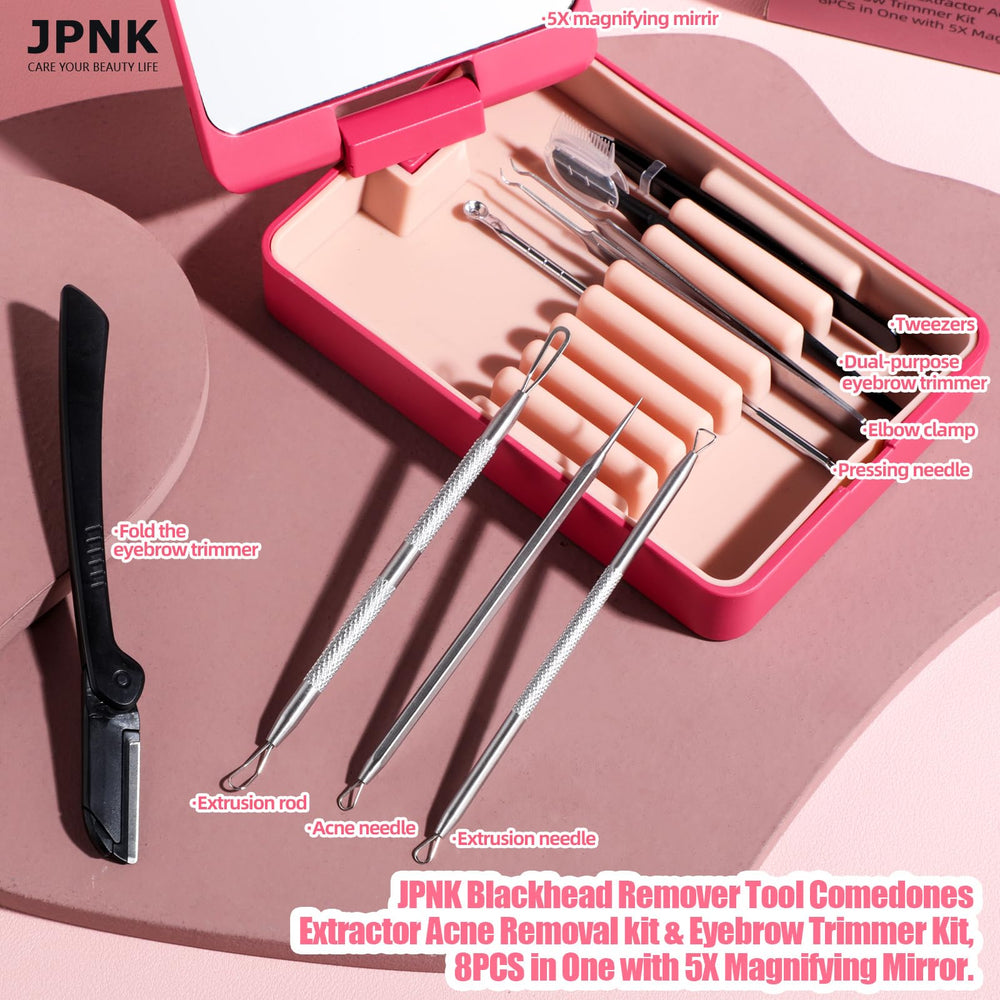 JPNK eyebrow razor with comb at-home-use demonstrates precise brow grooming and easy shaping.