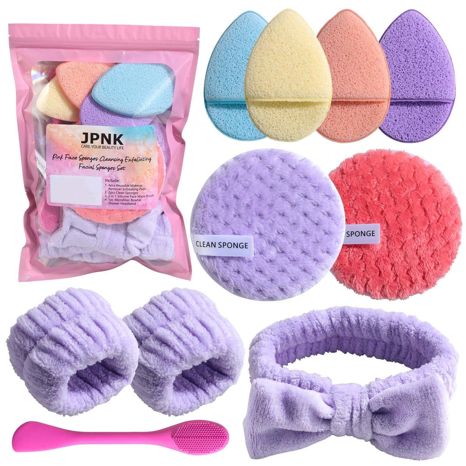 JPNK pink cleansing set for gentle daily cleansing and skin refreshment.