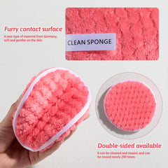 JPNK pink silicone mud mask brush for even application and better absorption.