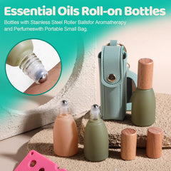 JPNK roll-on bottles show colorful glass body designed for durability and style
