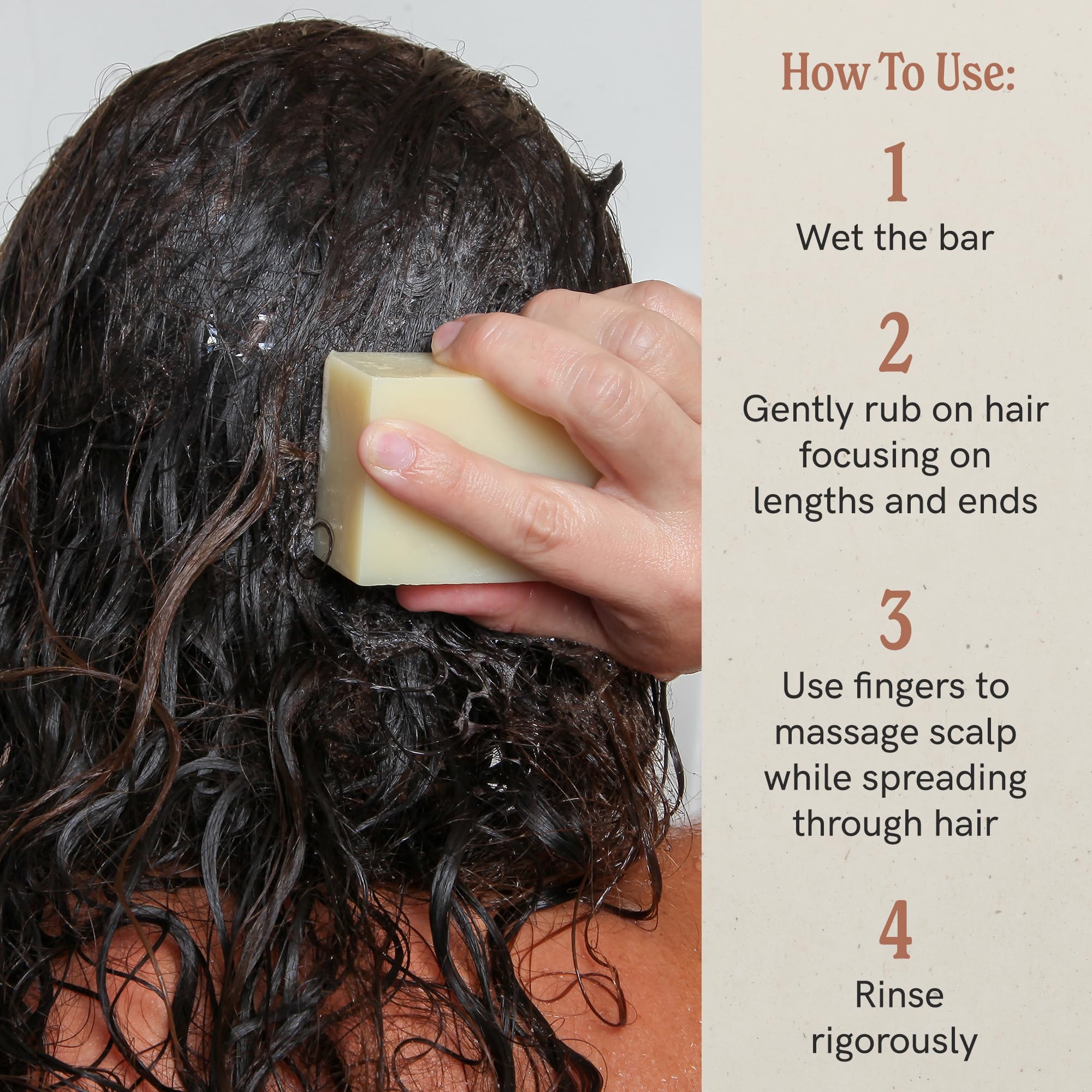 J.R.LIGGETT'S shampoo bar virgin coconut oil close-up reveals nourishing richness