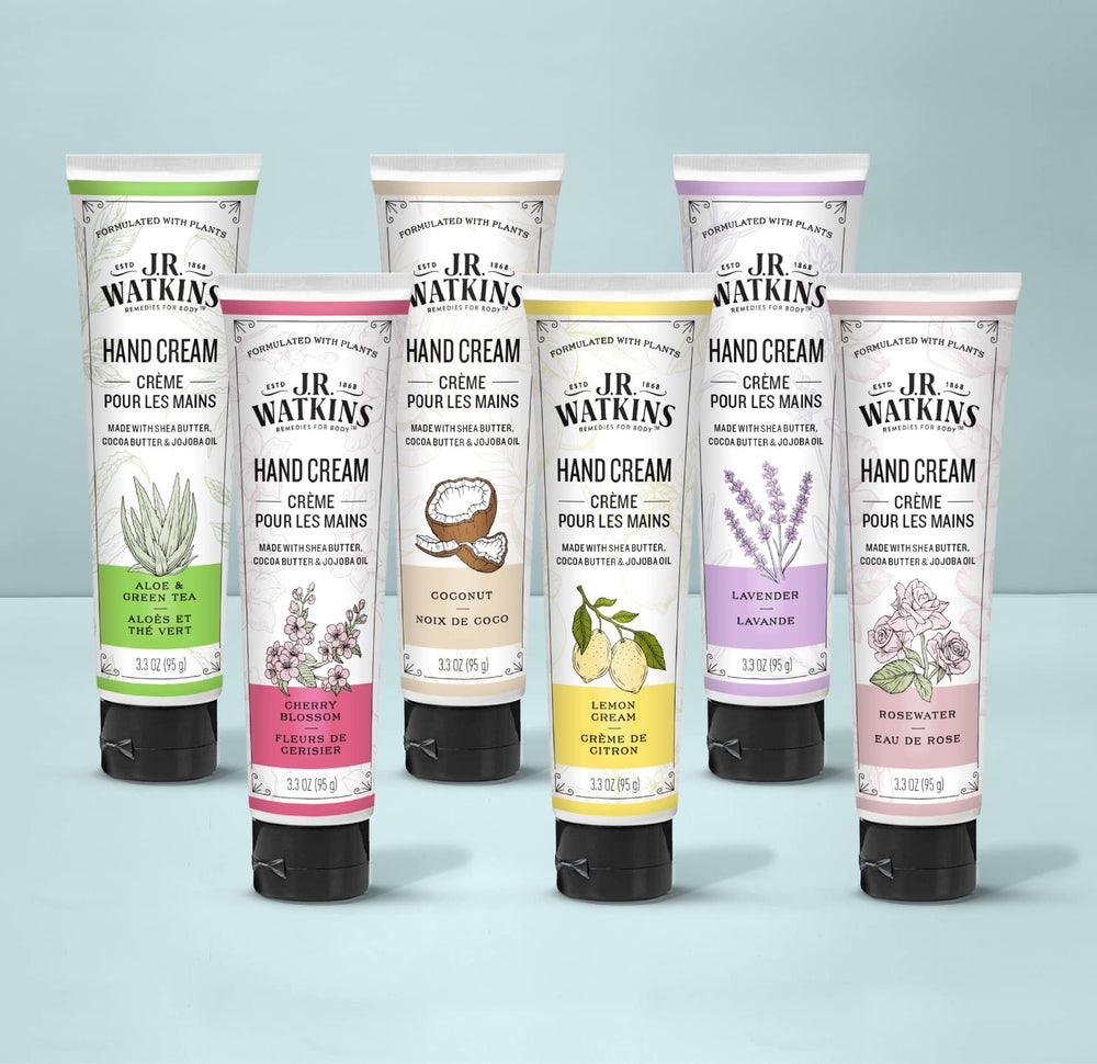 J.R. Watkins coconut-scented hand cream aroma