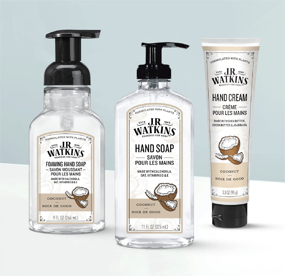 J.R. Watkins hand cream tube being applied for easy use