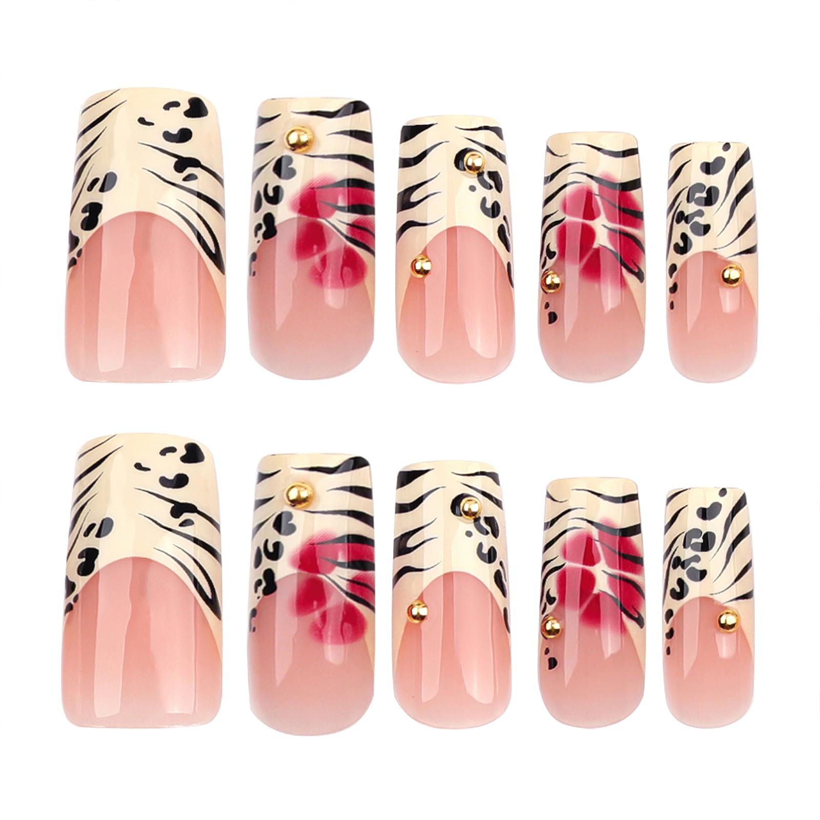 Jremg full-cover press-on nails with natural fit and shine.