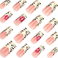 Jremg glossy red flower nails for an elegant focal point.