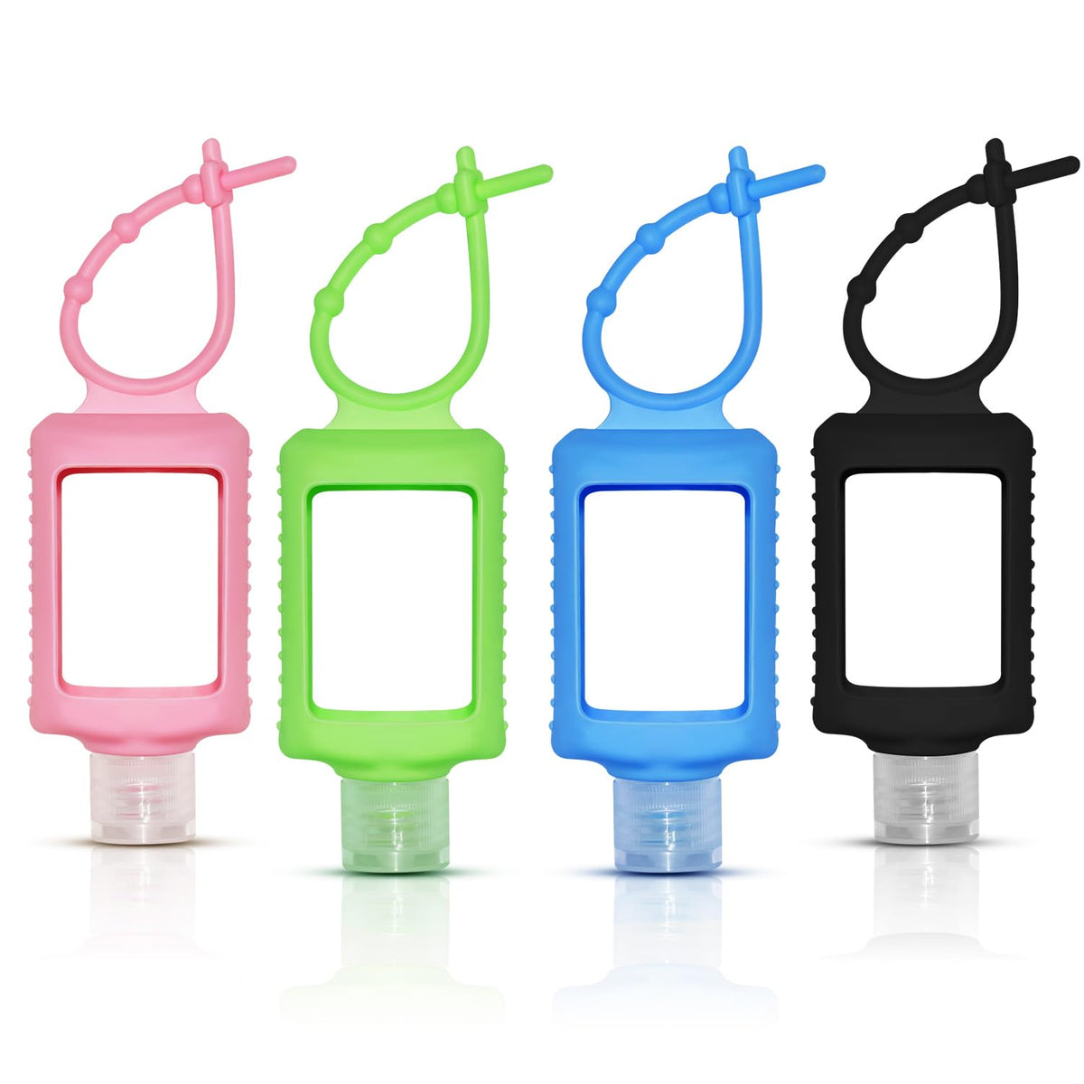 JRINYE 4-pack travel bottles 60ml packshot for compact on-the-go toiletries.